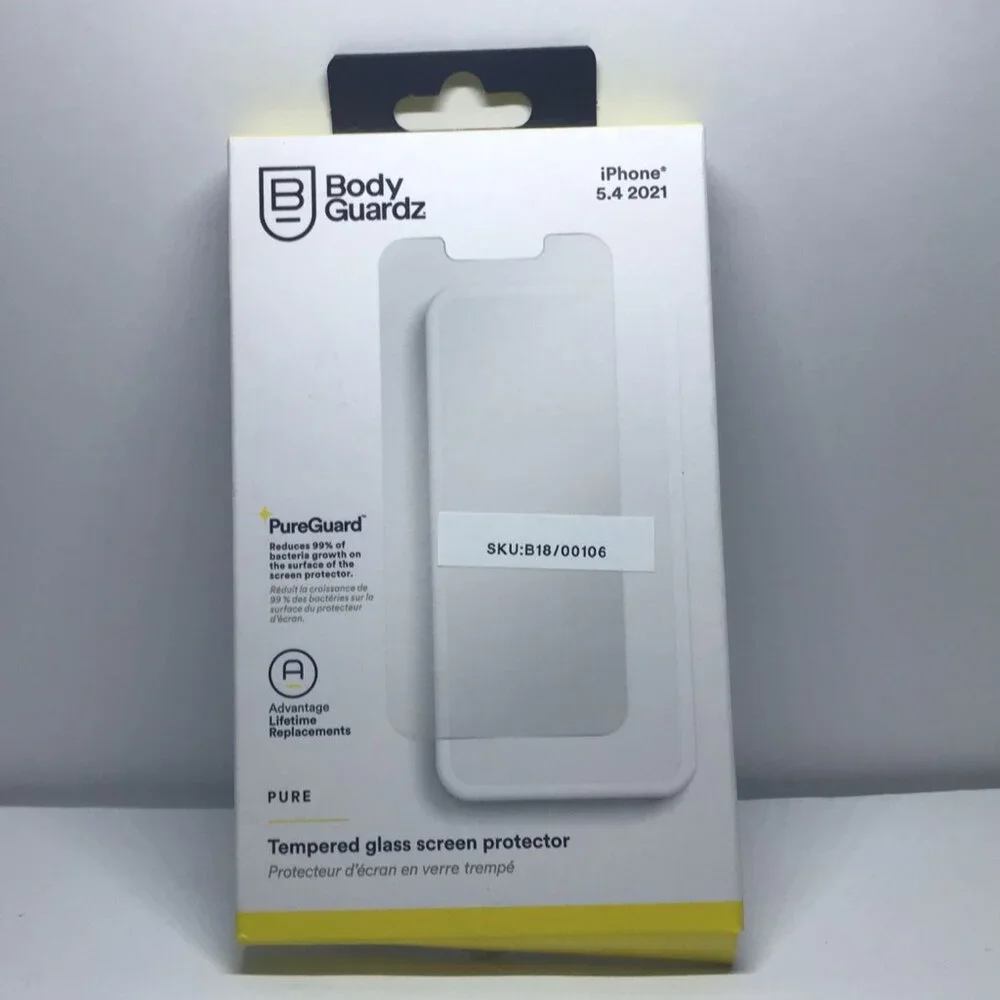 BodyGuardz - Pure Screen Protector for iPhone 13 Mini - Clear